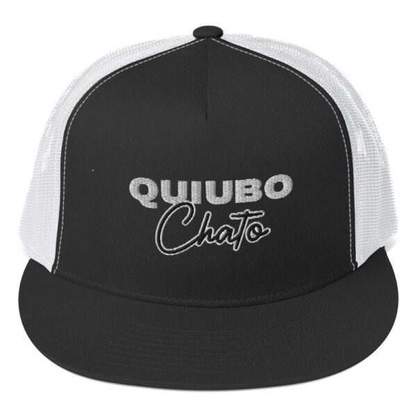 Quiubo Chato Cap Black and White