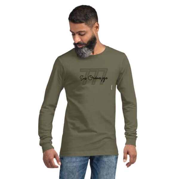 A Sus Ordnes Jefe Old Fashioned Unisex Long Sleeve Tee Military Green