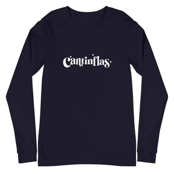 Cantinflas Logo Unisex Long Sleeve Tee Navy