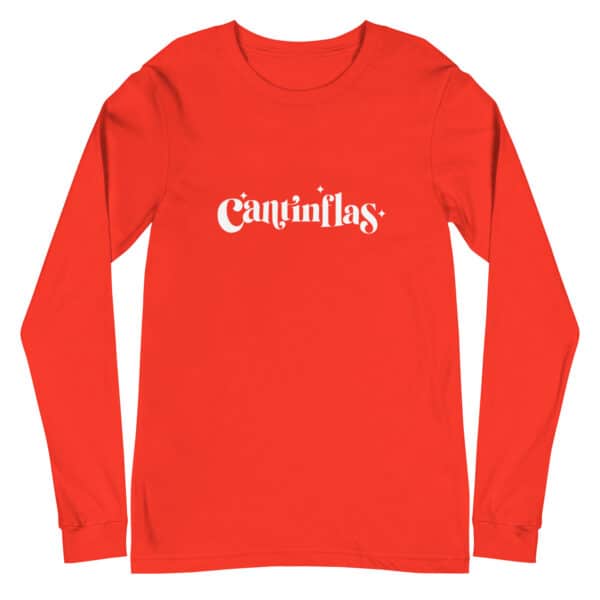 Cantinflas Logo Unisex Long Sleeve Tee Poppy