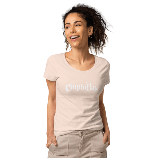 Women’s Cantinflas Logo Organic T-shirt Creamy Pink