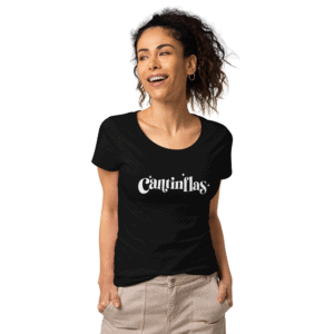 Women’s Cantinflas Logo Organic T-shirt Deep Black