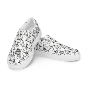Cantinflas Pattern Men’s Slip-On Shoes