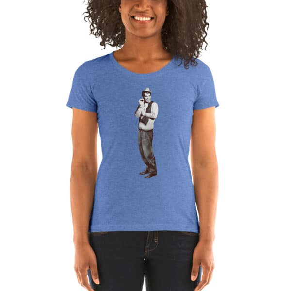 Cantinflas Quiubo Chato Women’s T-Shirt Blue Triblend