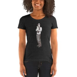 Cantinflas Quiubo Chato Women’s T-Shirt Charcoal Black Triblend